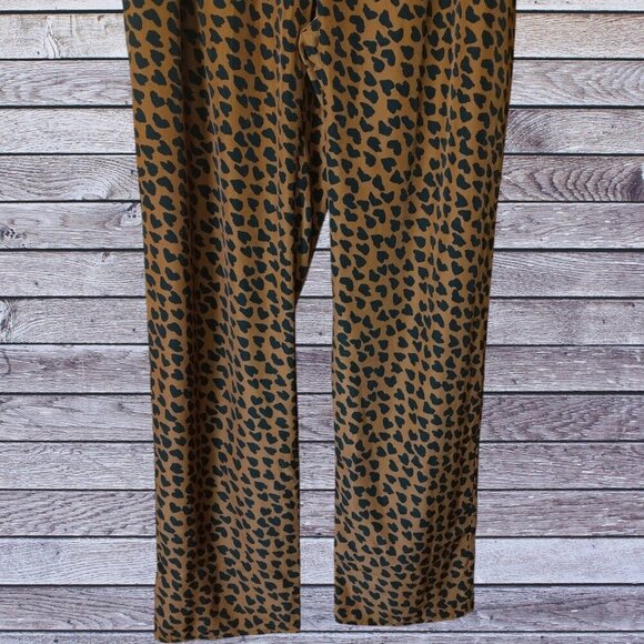Bar III Women's Medium Animal Print Lightweight Pleated Pants - Picture 3 of 5